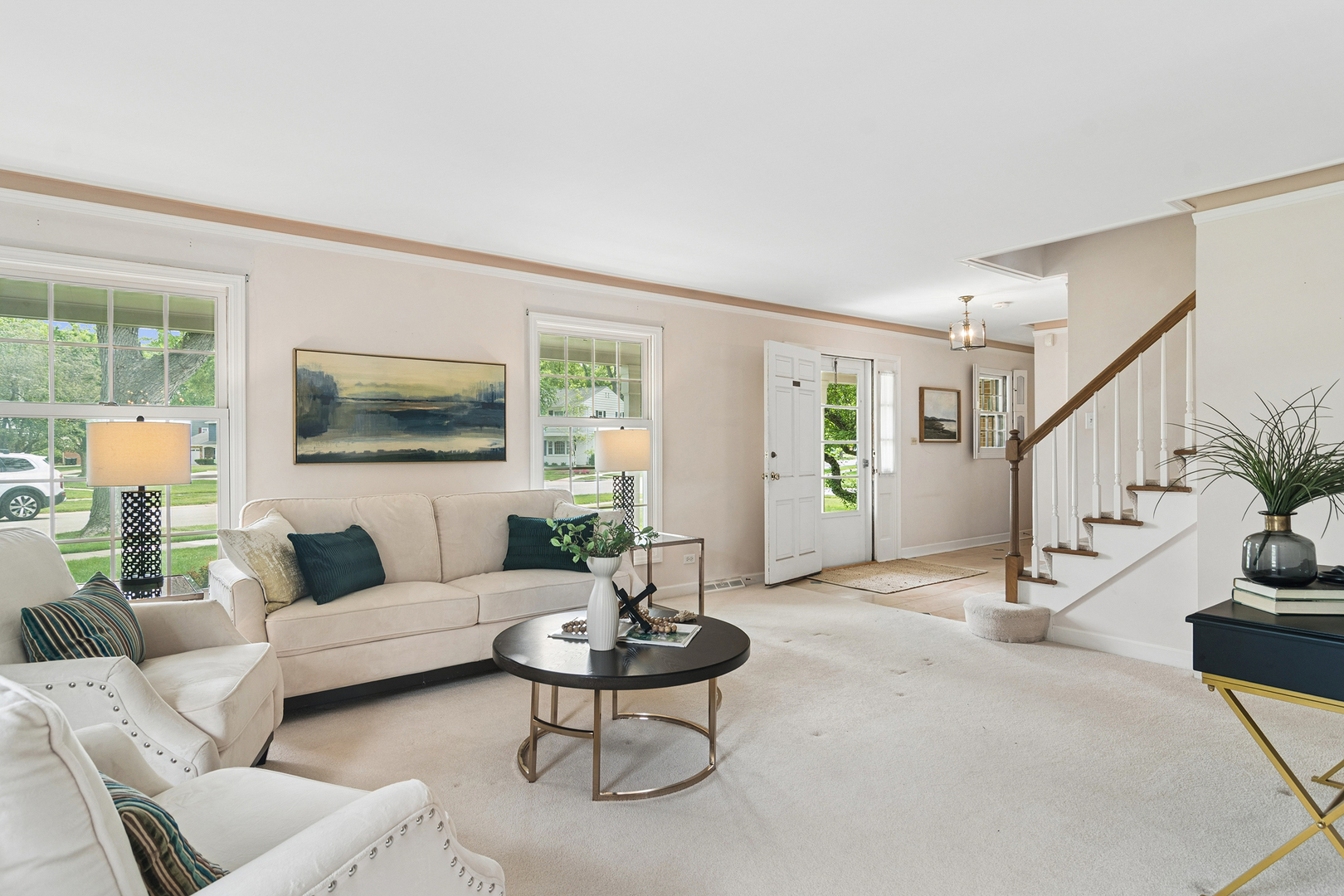 572 East Monterey Road Palatine, IL 60074 - Photo 5 of 27 a living room with furniture and a flat screen tv