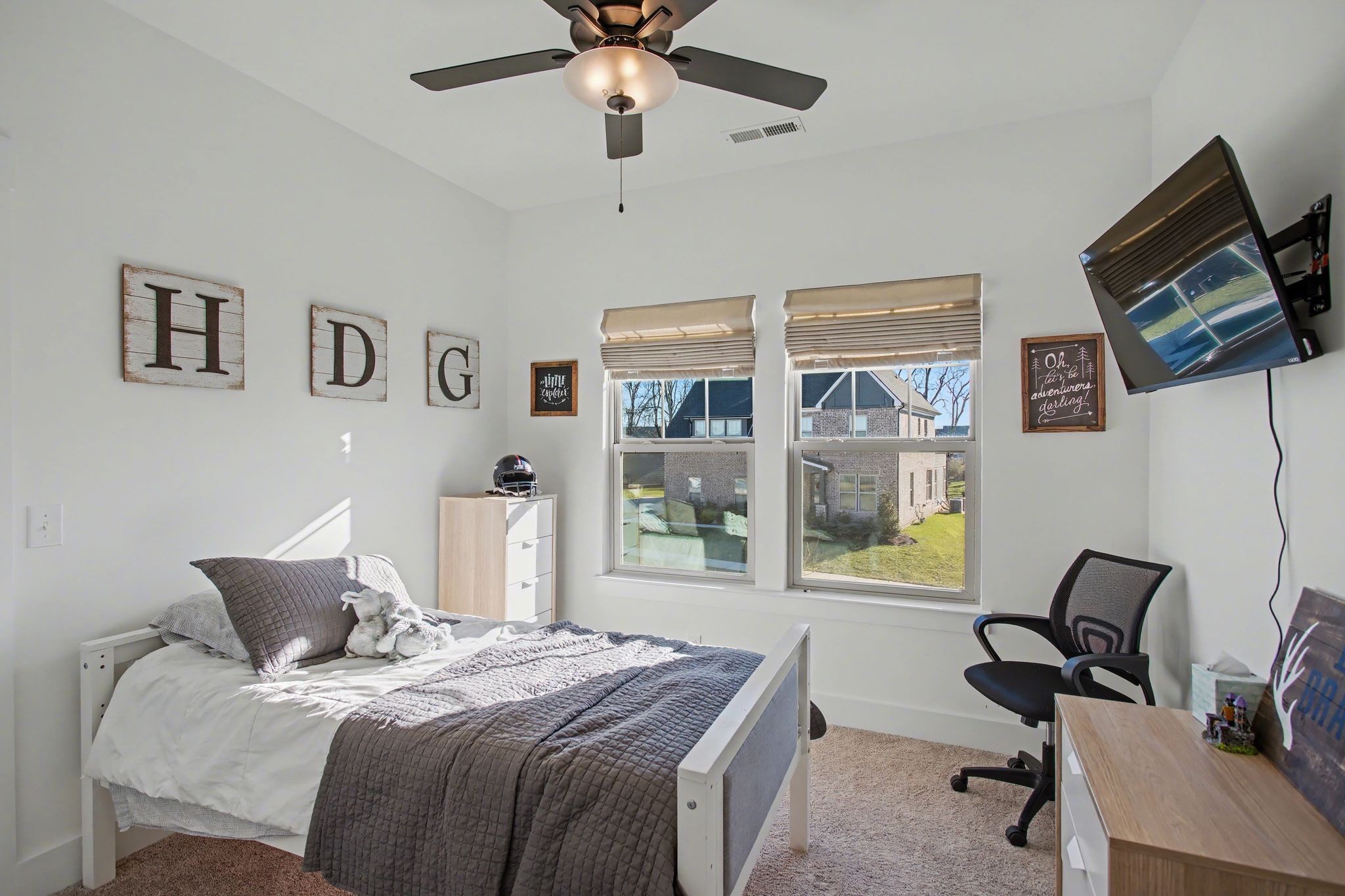 194 Phillips Bend Spring Hill Spring Hill, TN 37174 - Photo 40 of 53 a bedroom with a bed and a desk