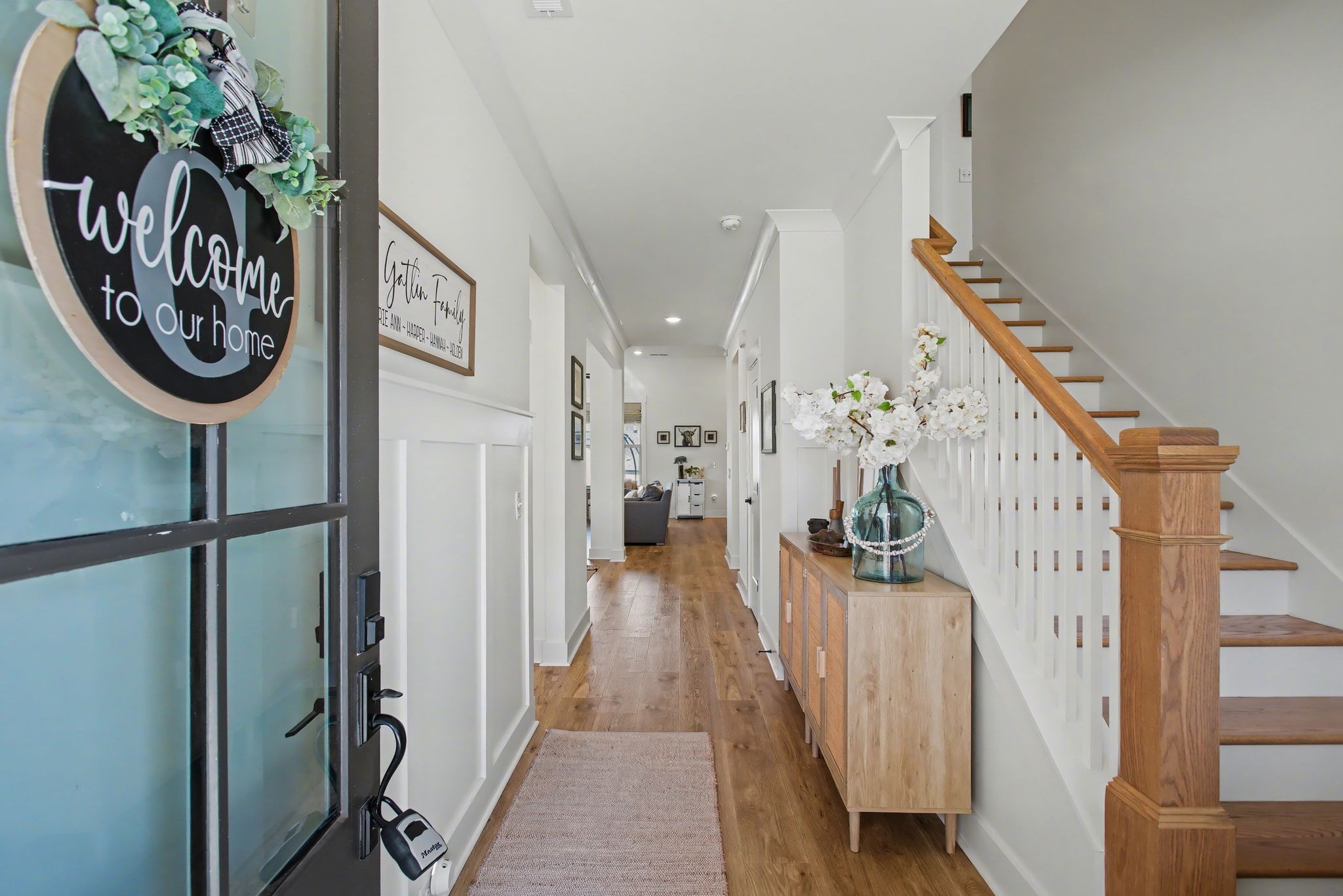 194 Phillips Bend Spring Hill Spring Hill, TN 37174 - Photo 6 of 53 a view of a hallway with wooden floor and entryway