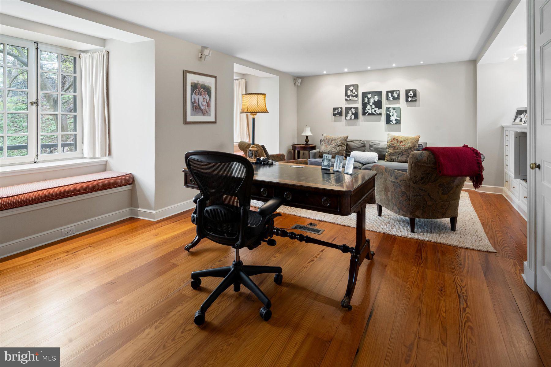 95 West Hampton Road Philadelphia, PA 19118 - Photo 17 of 37 a view of a workspace with furniture and a window