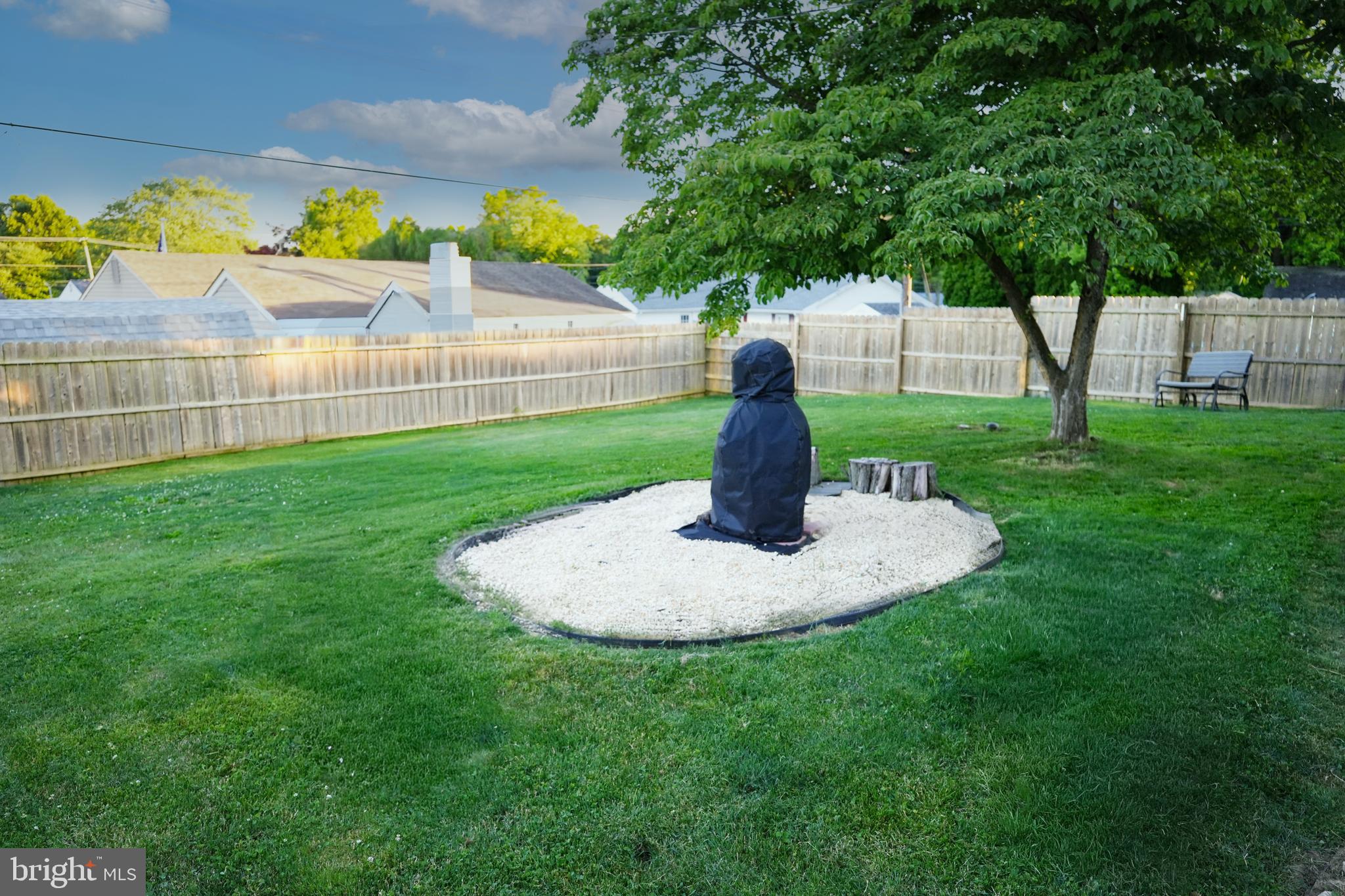 604 Trenton Road Fairless Hills, PA 19030 - Photo 10 of 10 Backyard/fire pit area with chiminea