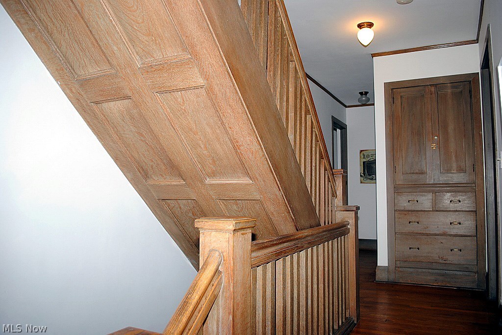 14305 Drexmore Road Cleveland, OH 44120 - Photo 13 of 25 STUNNING WOODWORK DETAILS IS ON DISPLAY AS YOU TRAVEL TO THE SECOND FLOOR PLUS BUILT IN STORAGE