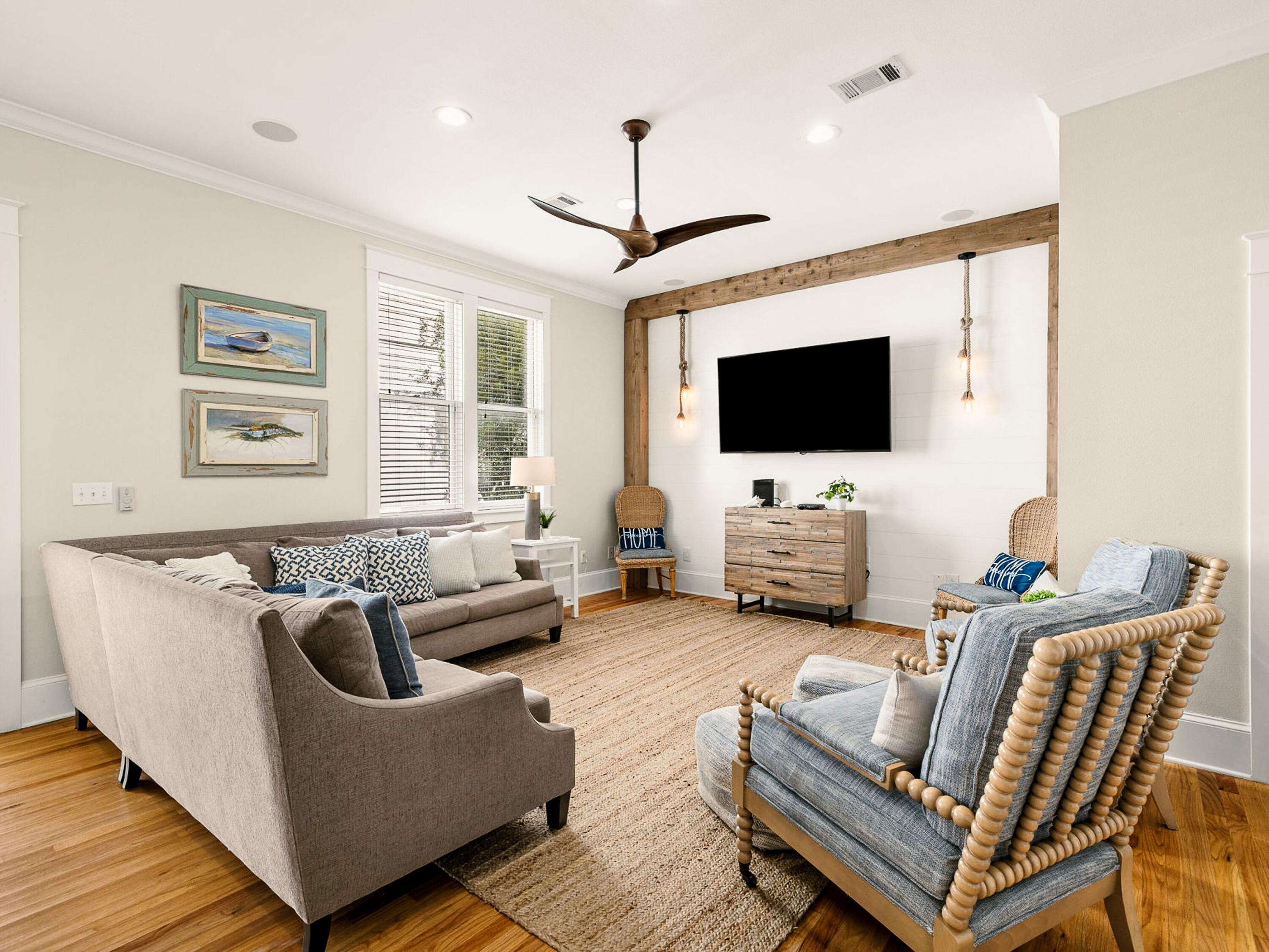 107 Chelsea Loop Road Santa Rosa Beach, FL 32459 - Photo 12 of 28 a living room with furniture and a flat screen tv