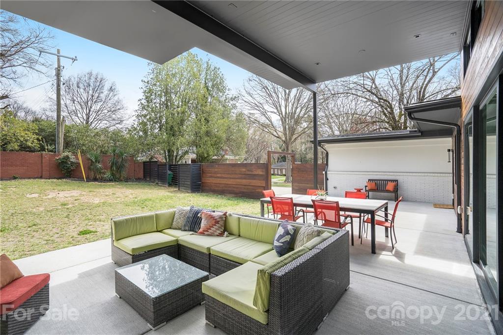 5201 Addison Drive Charlotte, NC 28211 - Photo 45 of 48 a outdoor living space with furniture and a fireplace