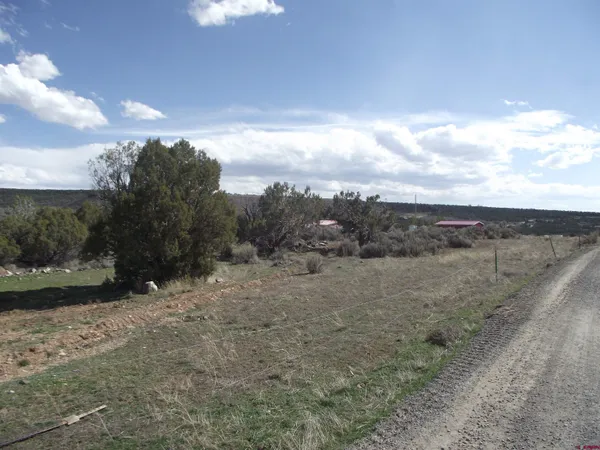 a view of an outdoor space with mountain view