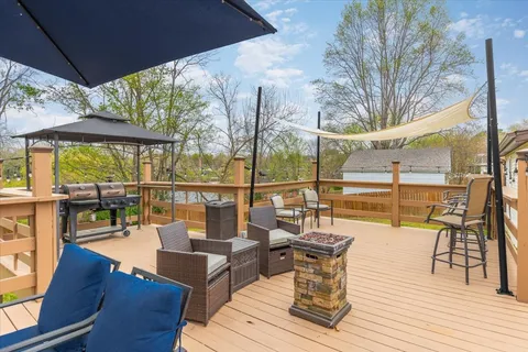 a view of outdoor space with seating