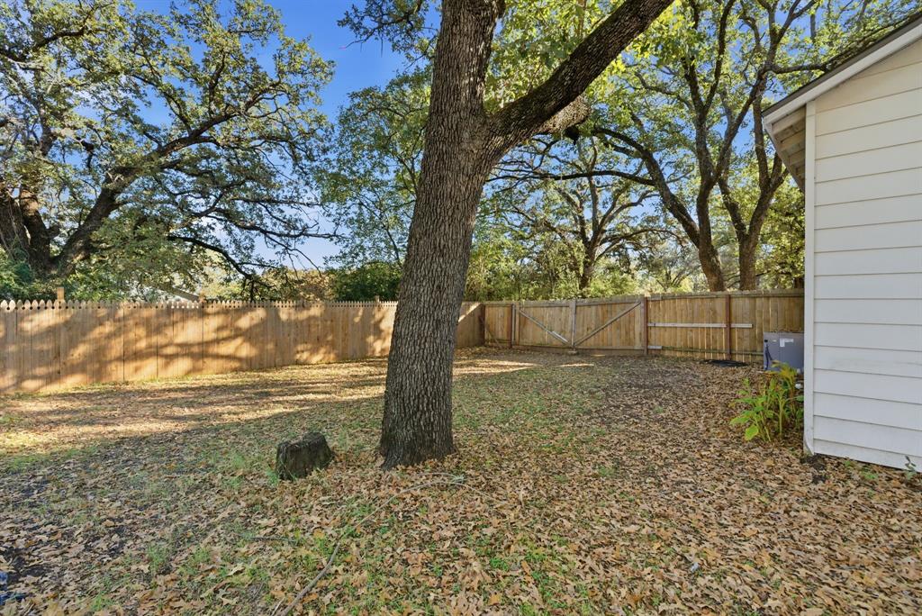 917 Carpenter Street Azle, TX 76020 - Photo 25 of 40 a view of backyard with tree
