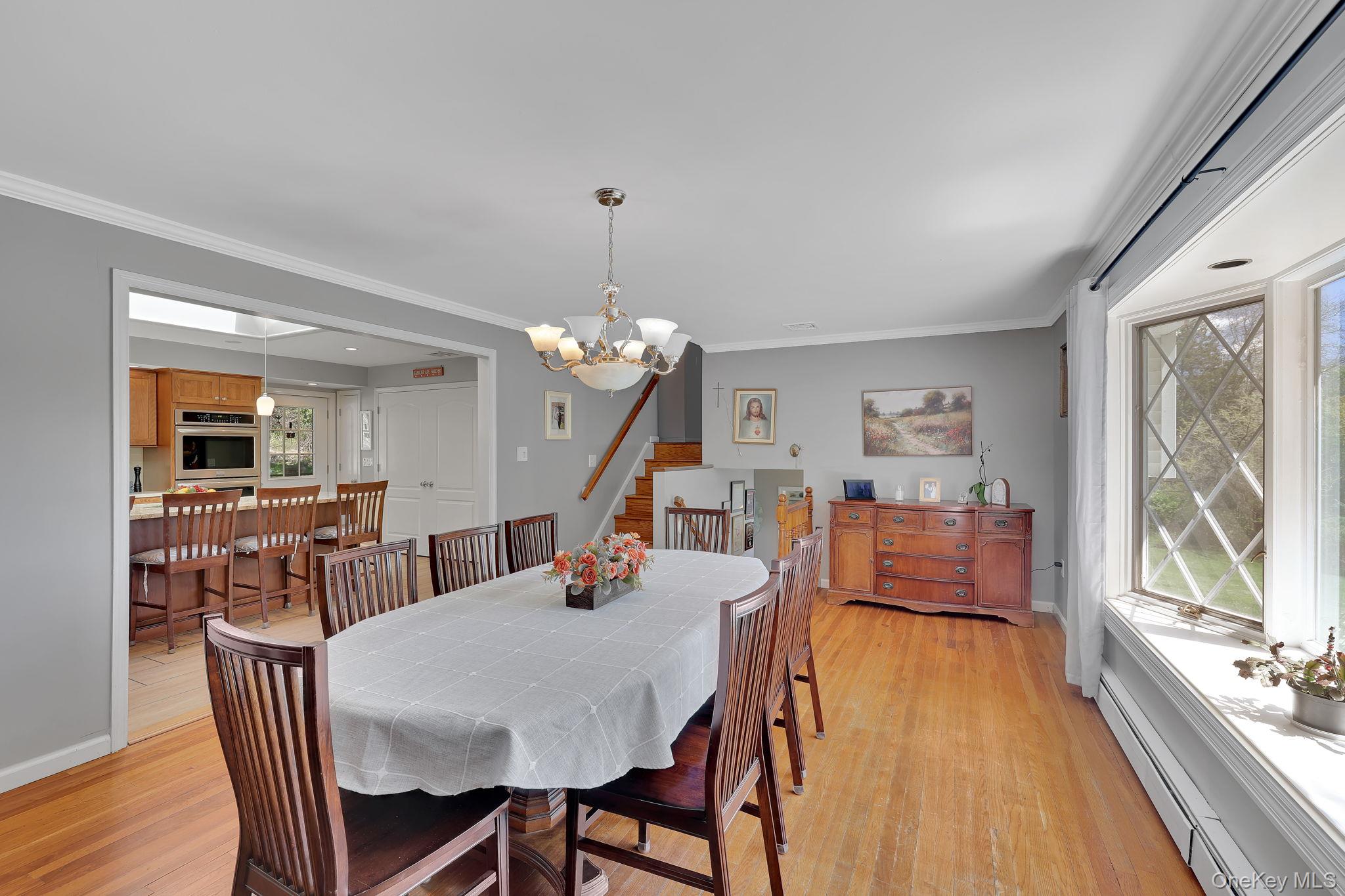 190 Ridge Road Highland Mills, NY 10930 - Photo 9 of 49 The spacious dining room has hosted countless cherished Christmas Eve celebrations and gathering sixth room to comfortably accommodate 25 to 30 guests for memorable dinners.