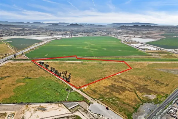 a view of a lake with a big yard