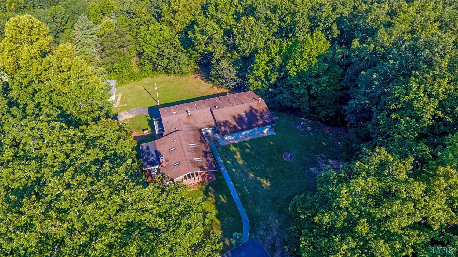 151 Clarks Road Rustburg, VA 24588 - Photo 75 of 81 an aerial view of a house with a yard