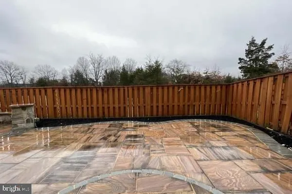 a view of wooden fence