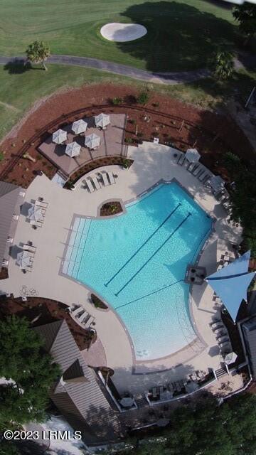 128 Locust Fence Road St. Helena Island, SC 29920 - Photo 12 of 15 Pool Aerial