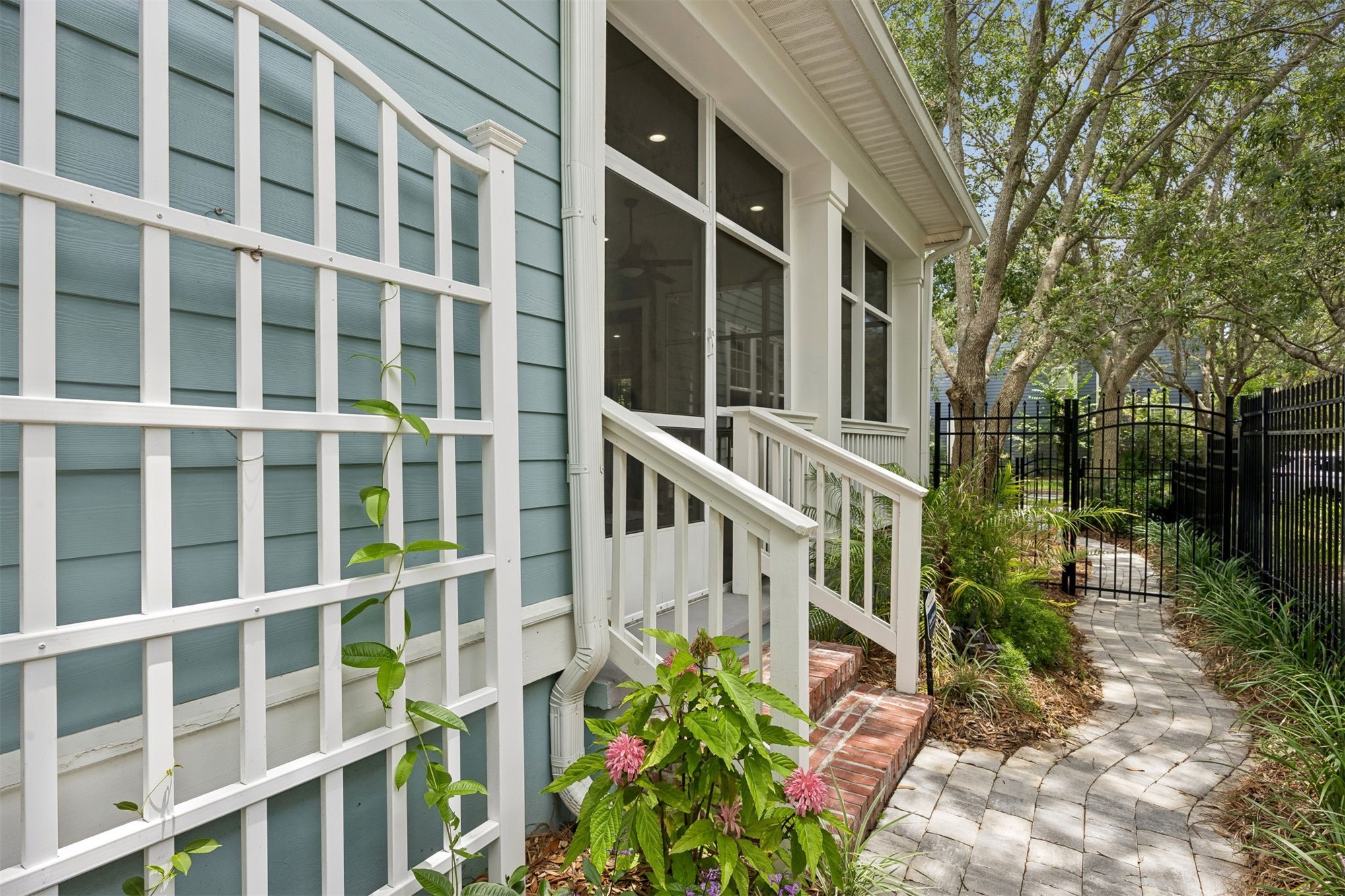 1855 Perimeter Park Road West Fernandina Beach, FL 32034 - Photo 50 of 83 The landscaping is simply beautiful with the coastal vegetation and tasteful paver paths.