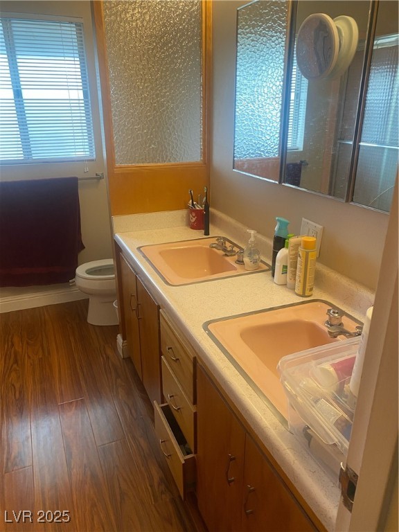 Undisclosed Address Boulder City, NV 89005 - Photo 17 of 19 Bathroom featuring a sink, double vanity, toilet,
