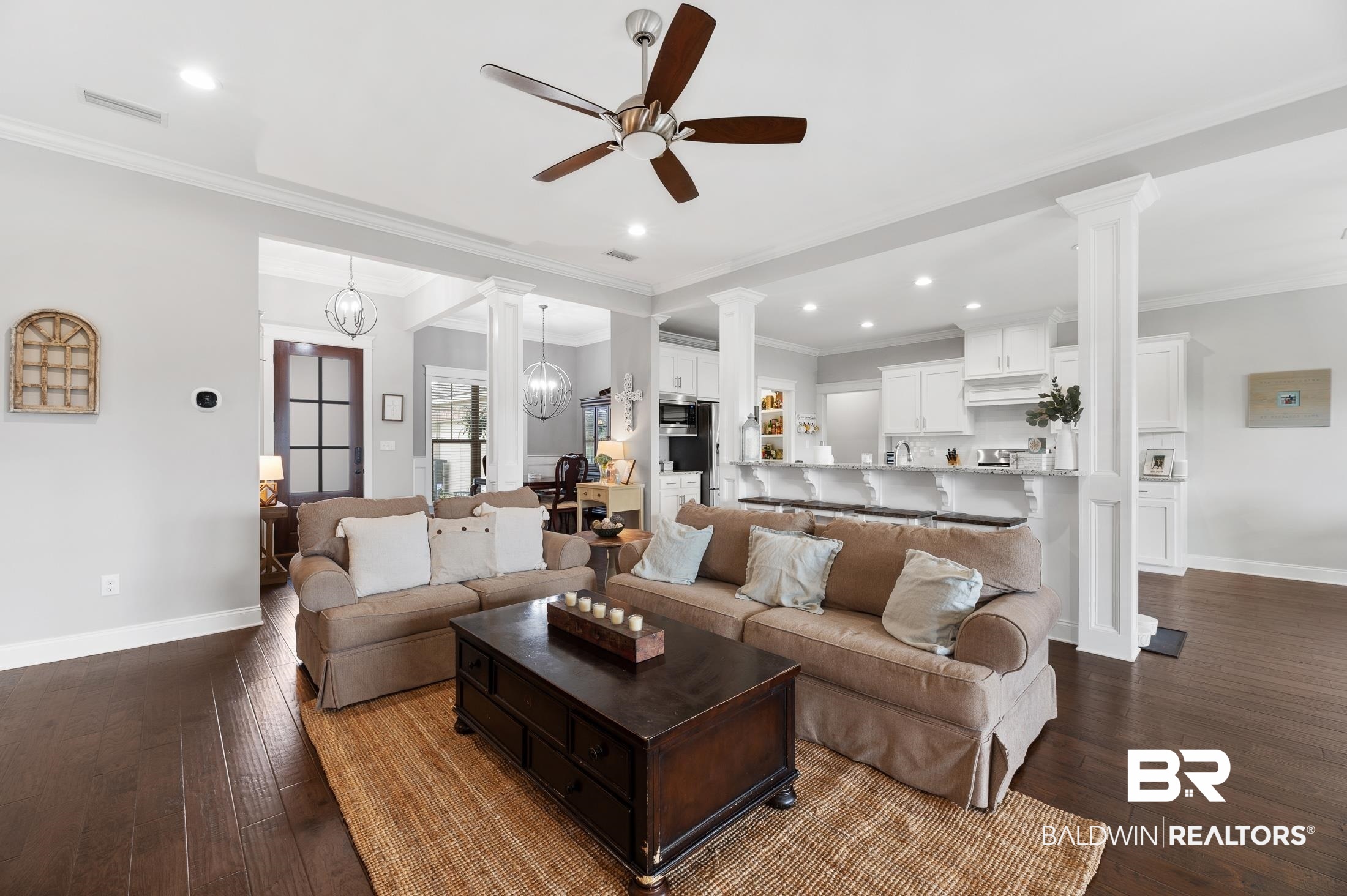 217 Garrison Boulevard Fairhope, AL 36532 - Photo 9 of 41 Living to Kitchen Area