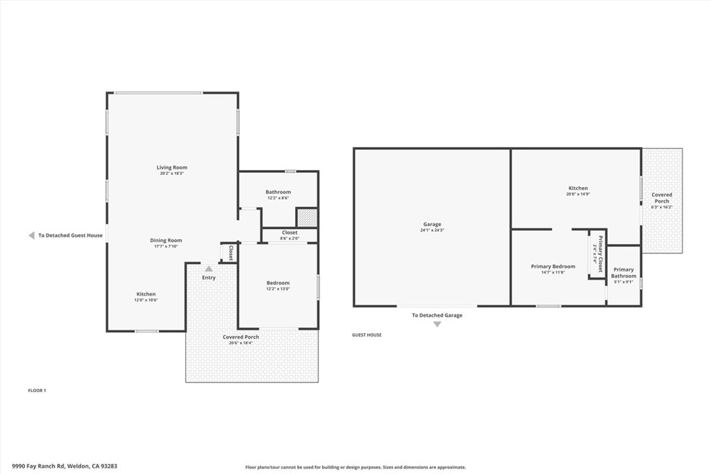 9990 Fay Ranch Road Weldon, CA 93283 - Photo 49 of 51 a picture of floor plan