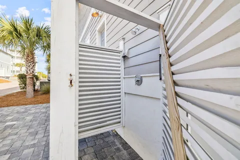 a bedroom with furniture and a bed