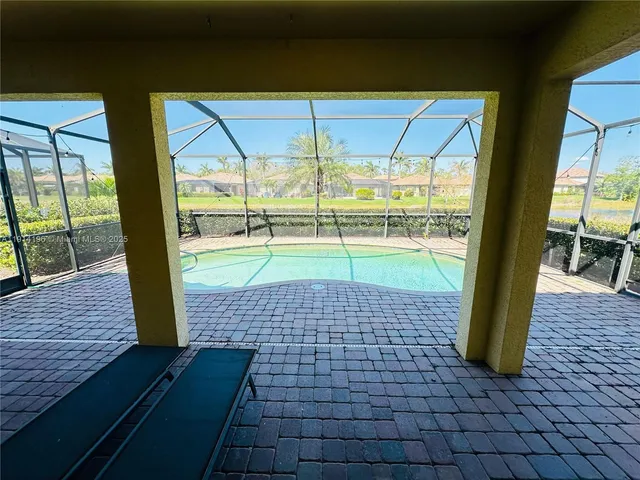 a view of porch with a floor