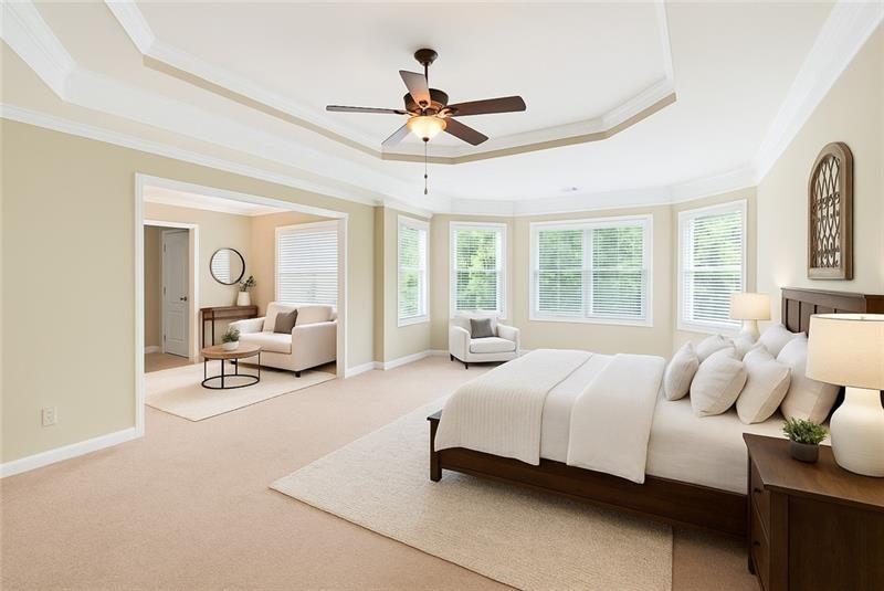 3225 Sundew Drive Acworth, GA 30101 - Photo 15 of 37 a bedroom with a bed and a couch