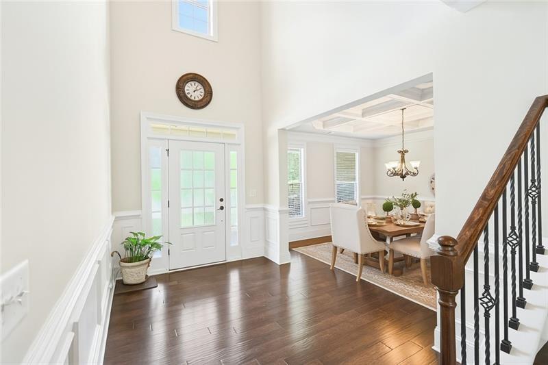 3225 Sundew Drive Acworth, GA 30101 - Photo 5 of 37 a view of a hallway with wooden floor and front door