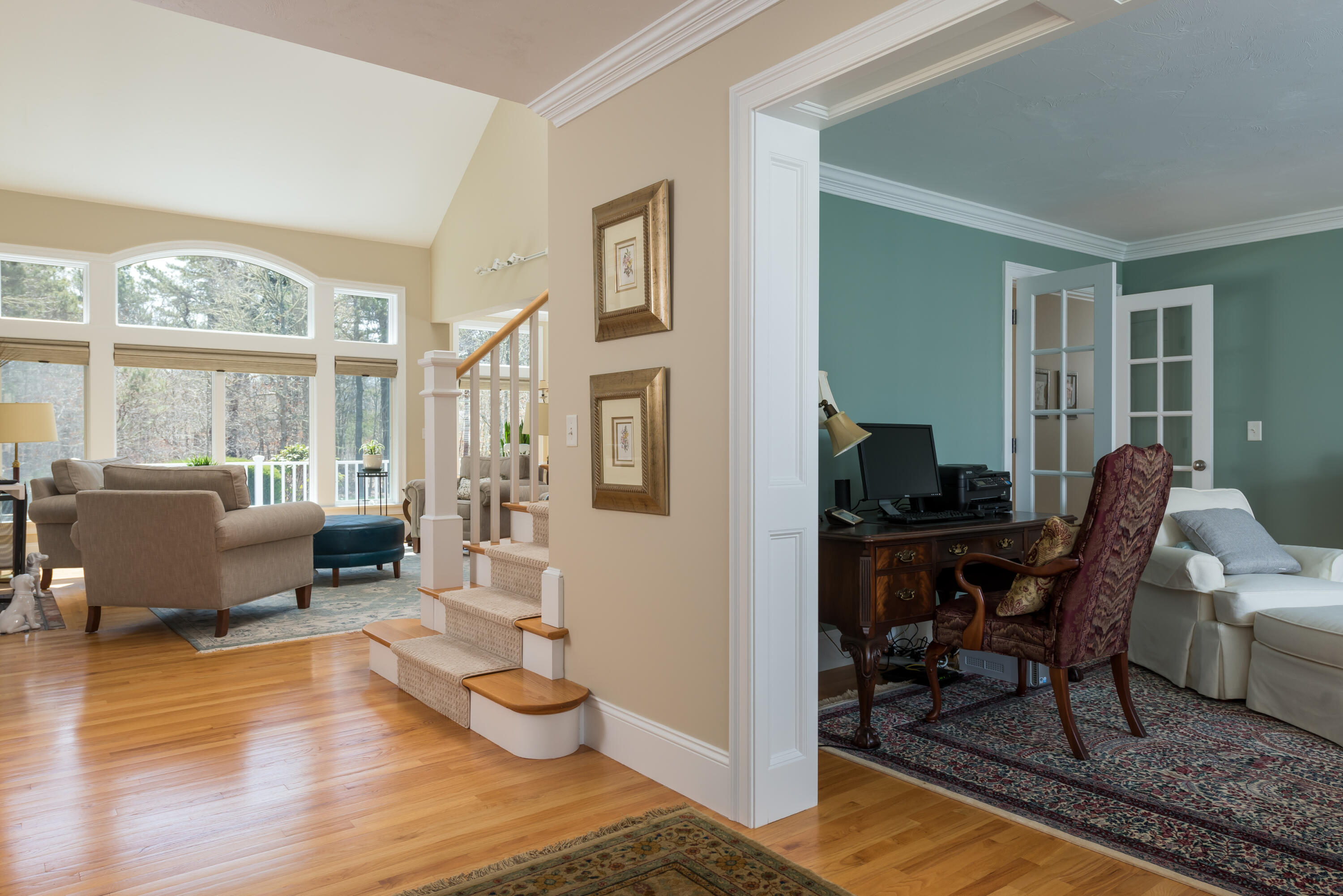 12 Somerset Road Harwich, MA 02645 - Photo 5 of 30 a work room with furniture wooden floor and a large window