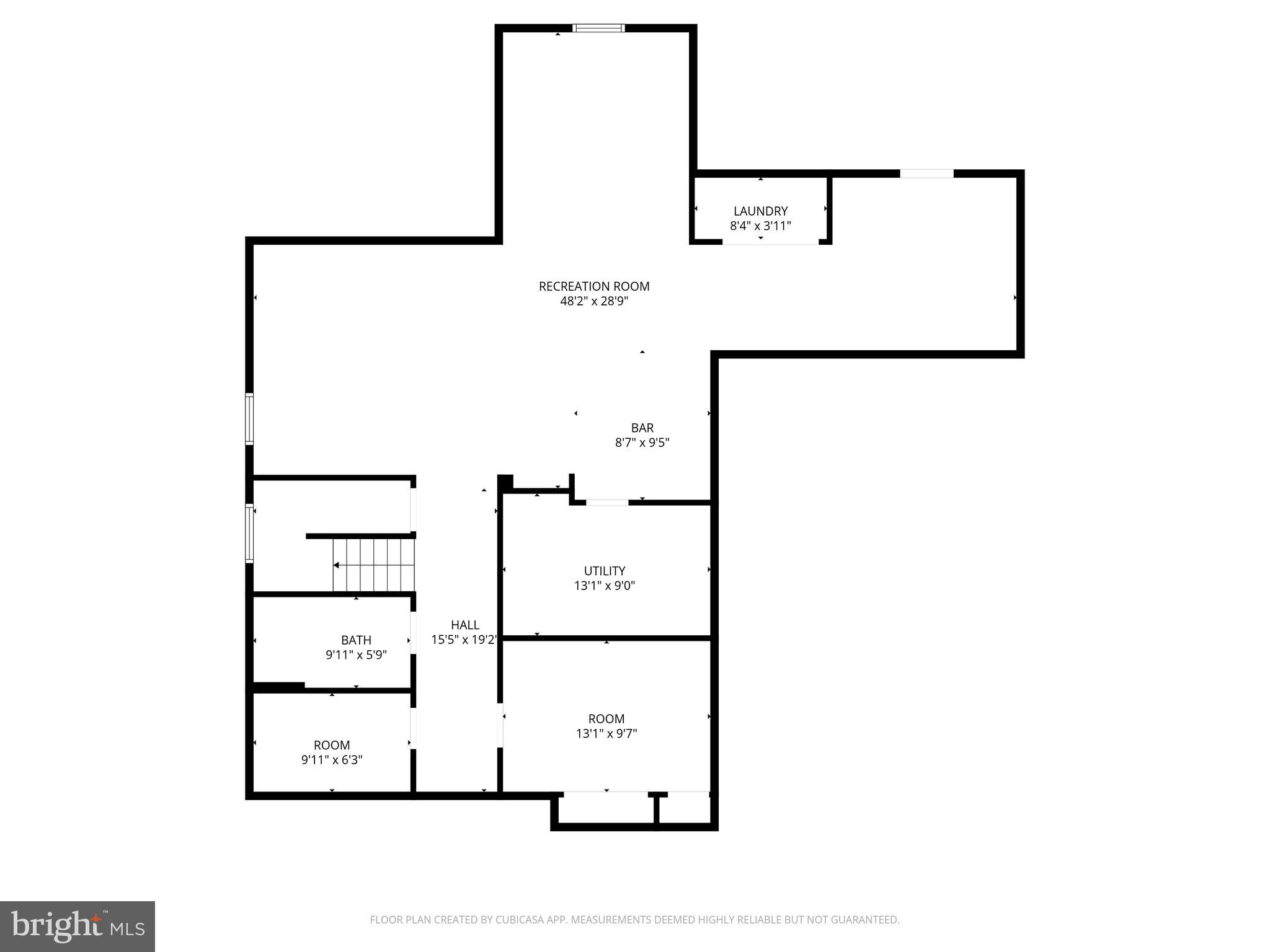 9629 Gerst Road Perry Hall, MD 21128 - Photo 51 of 51 Basement Floor Plan