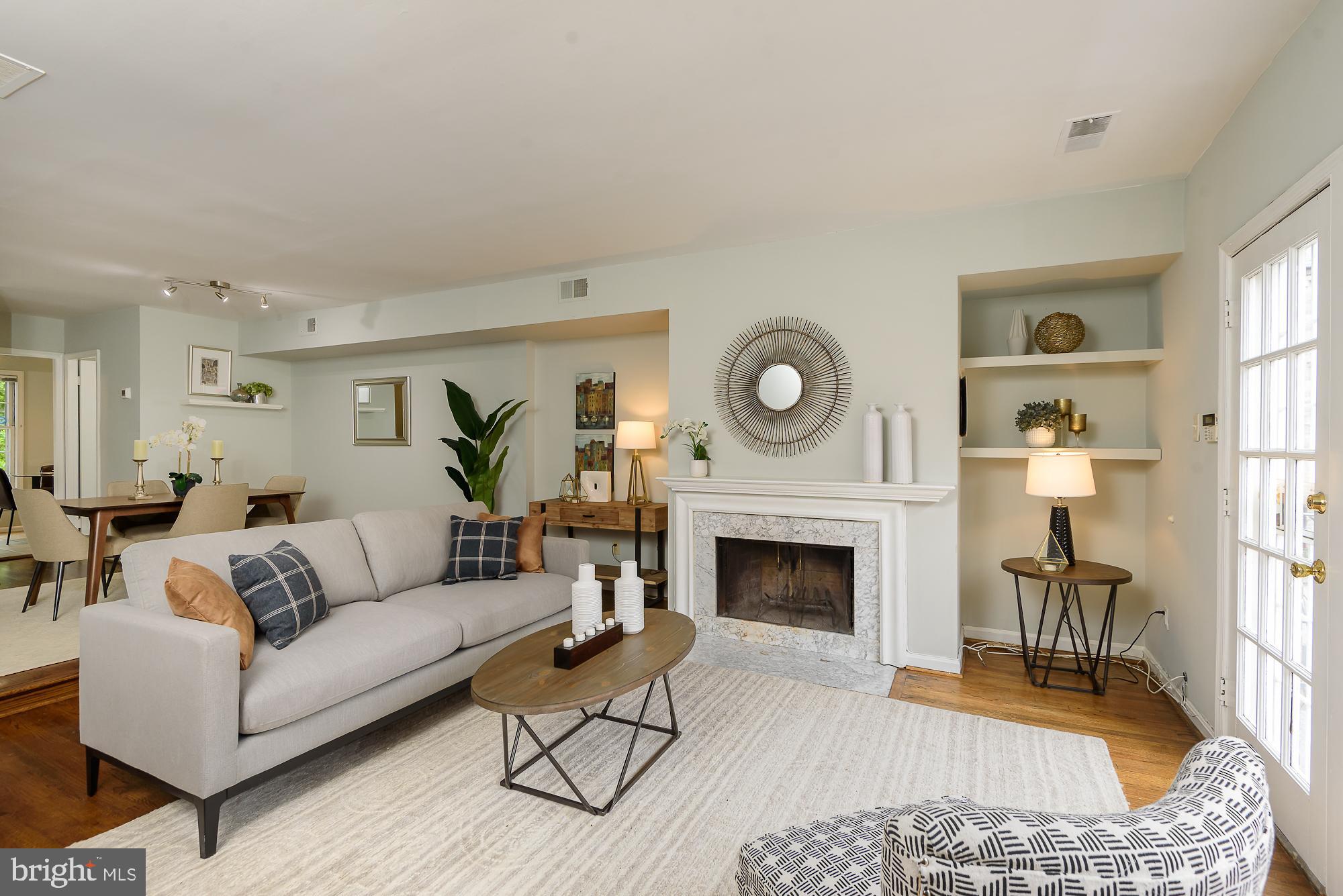 227 6th Street Northeast Washington, DC 20002 - Photo 2 of 30 Living Room with fireplace