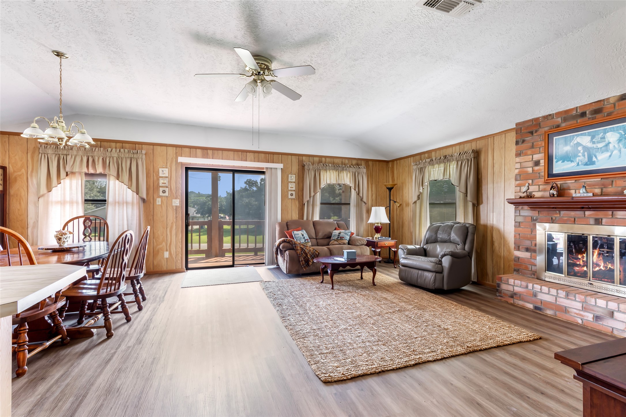 600 Sam Houston Loop Point Blank, TX 77364 - Photo 13 of 28 a living room with furniture and a flat screen tv