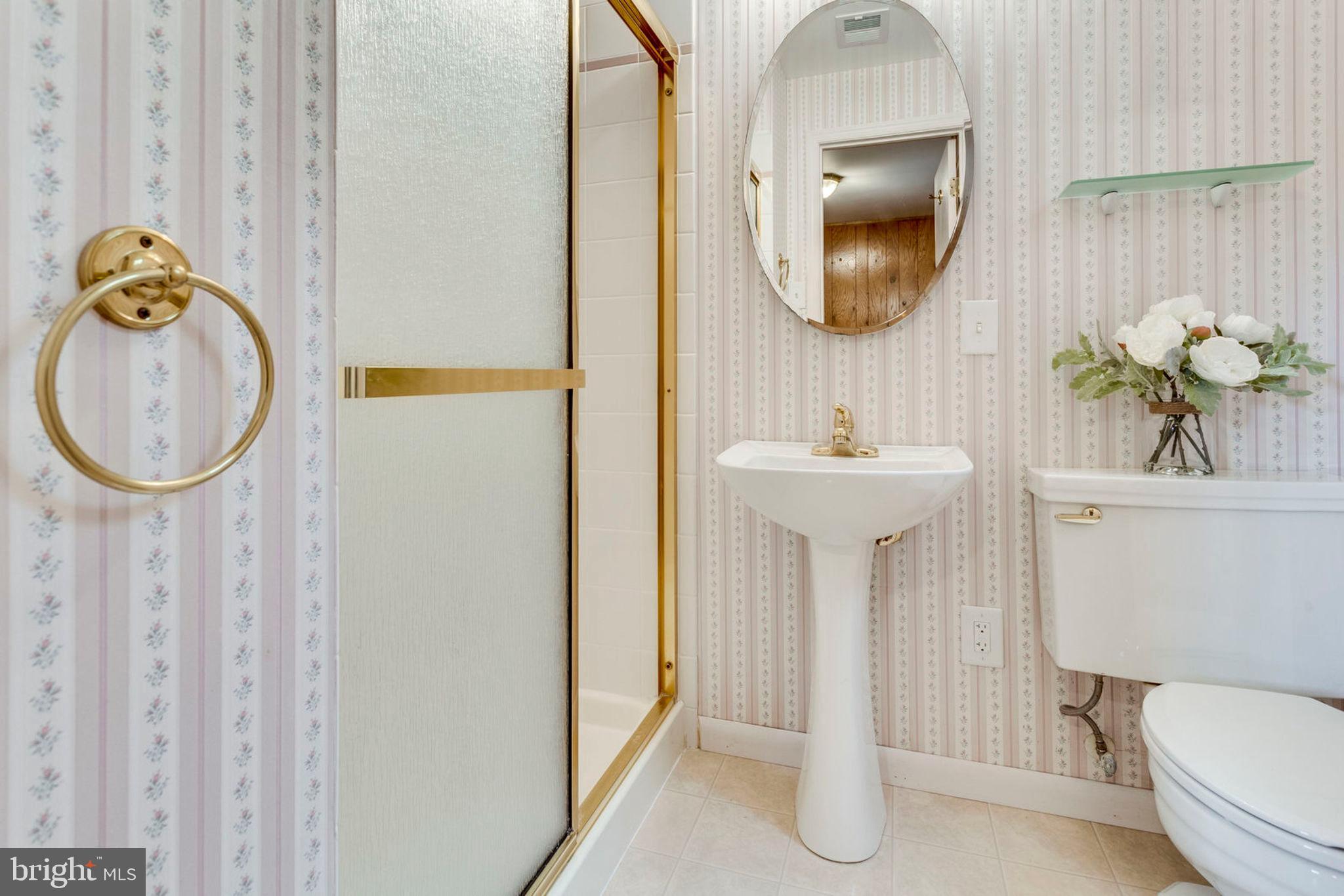6016 Craft Road Alexandria, VA 22310 - Photo 22 of 32 a bathroom with a sink toilet and a mirror