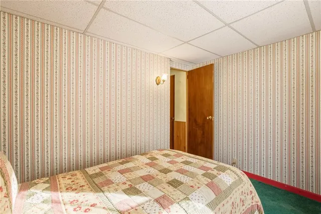 a view of a room with a bathroom