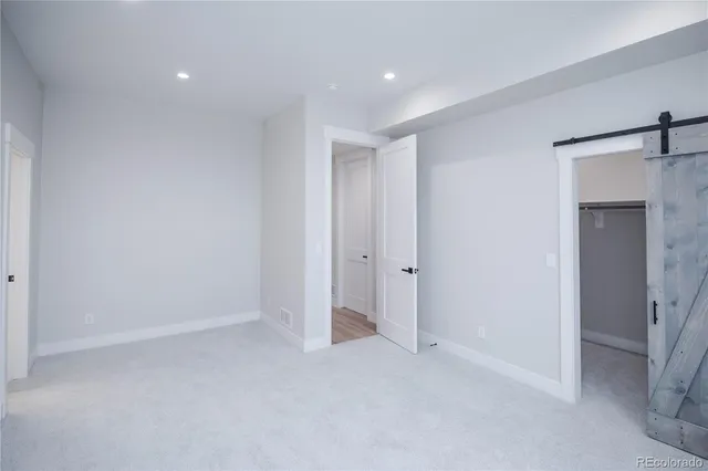 a view of an empty room