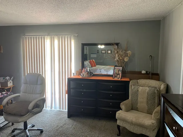 a room with furniture and windows