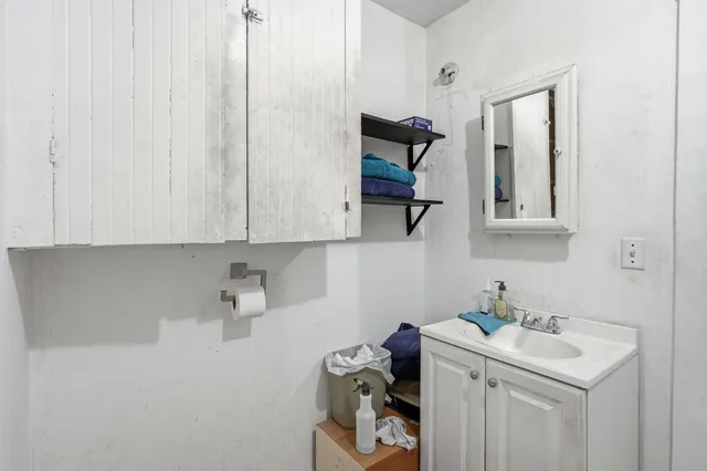 a view of storage and utility room