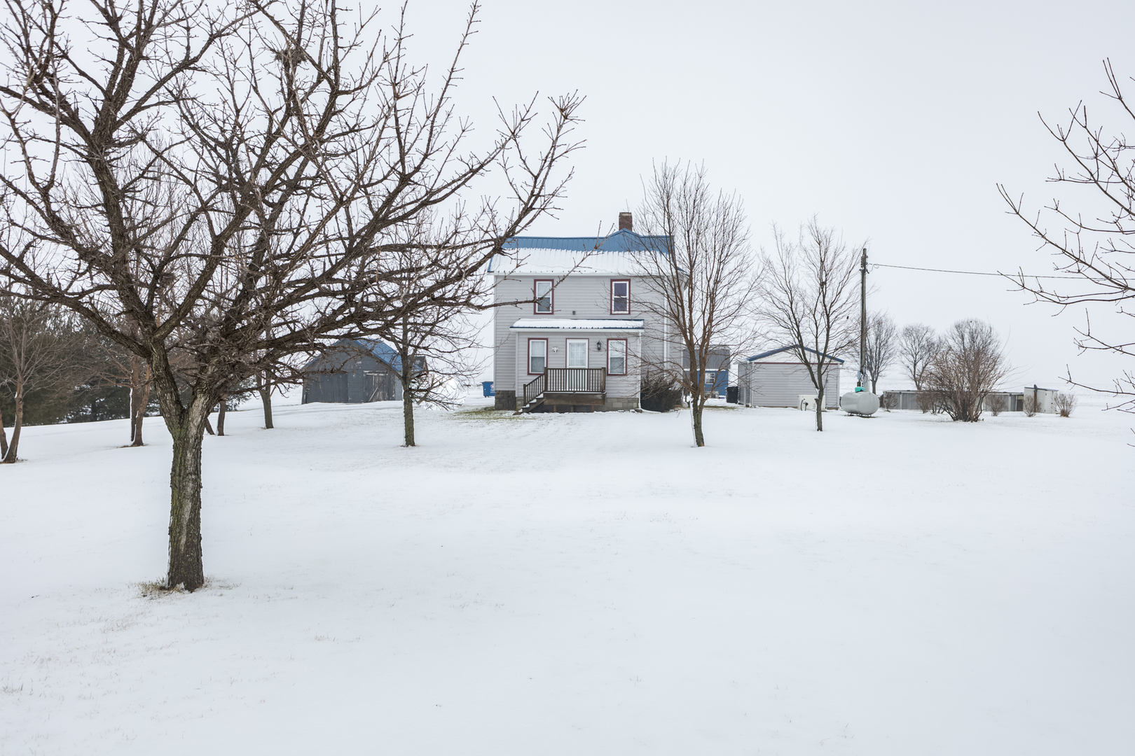 9948 North 100 E Road Gridley, IL 61744 - Photo 27 of 27 a street view covered with snow