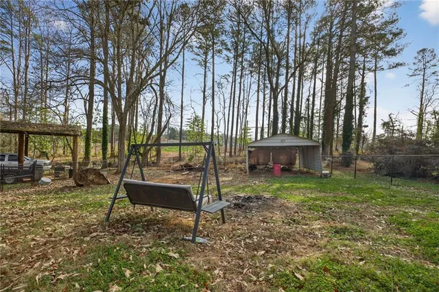 a small house with a outdoor space