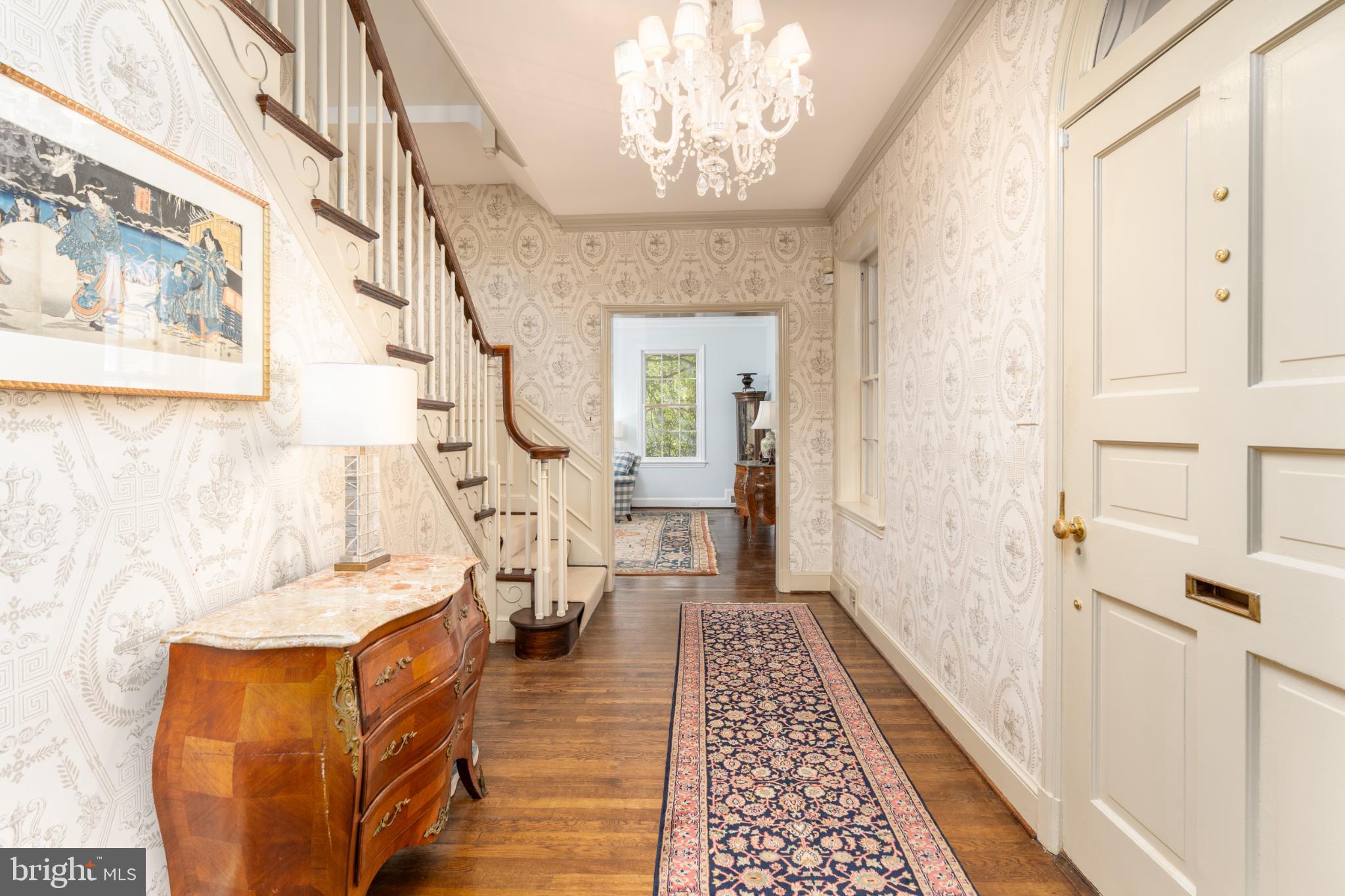 4920 Palisade Lane Northwest Washington, DC 20016 - Photo 2 of 70 Gracious foyer to receive guests