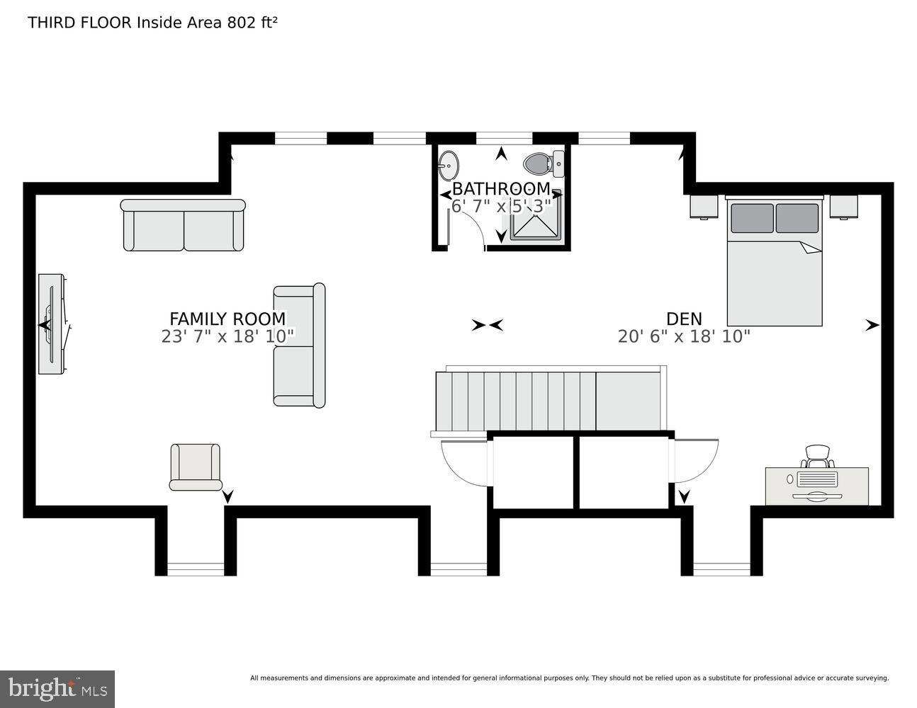 4920 Palisade Lane Northwest Washington, DC 20016 - Photo 68 of 70 Third-floor layout with spacious family room.
