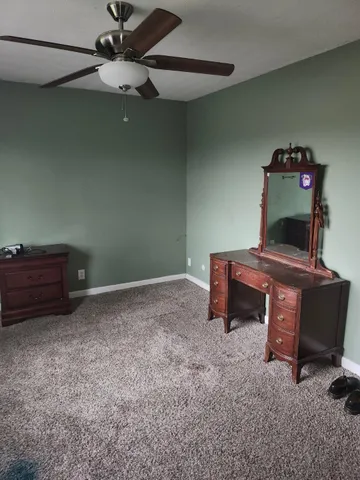 a room with furniture and a table