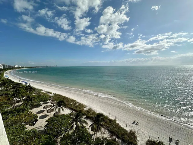 a view of an ocean beach