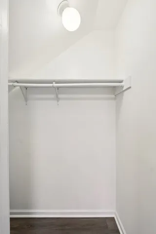 a close up view of racks on the wall