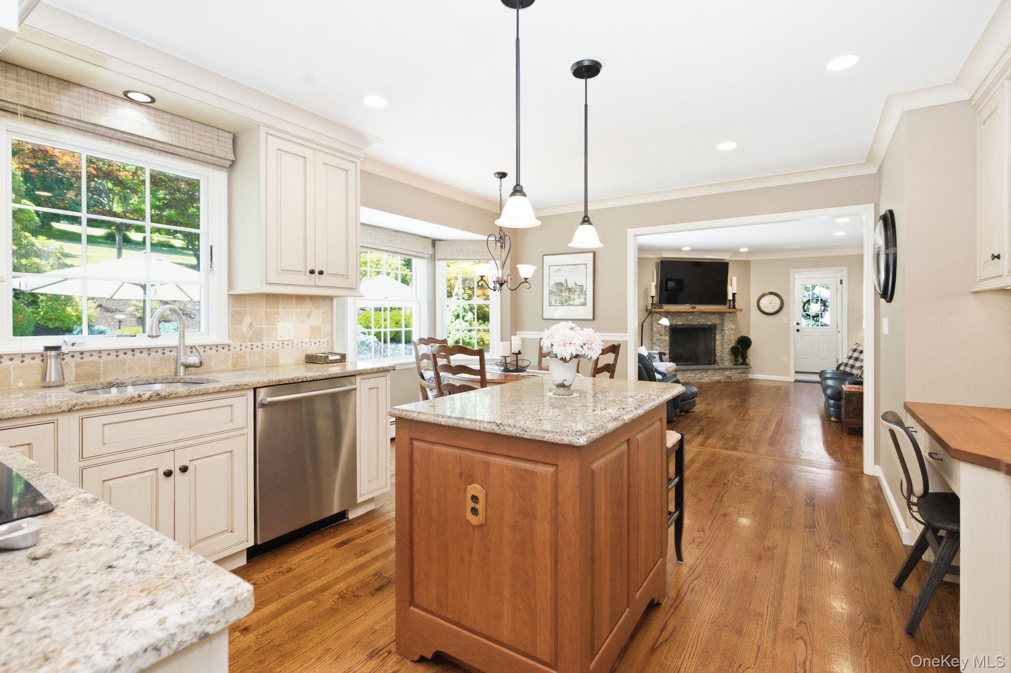 32 Bedell Road Katonah, NY 10536 - Photo 9 of 49 The renovated 2010 kitchen opens directly to the family room.