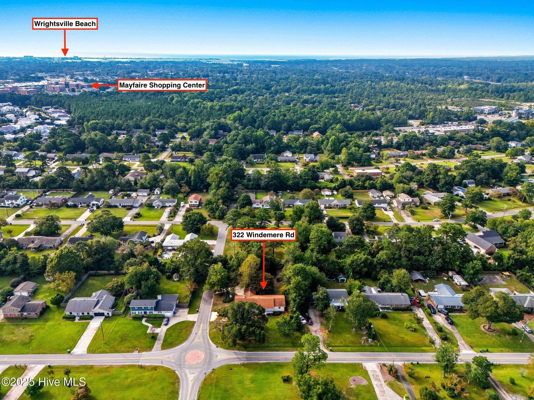 322 Windemere Road Wilmington, NC 28405 - Photo 35 of 46 Aerial