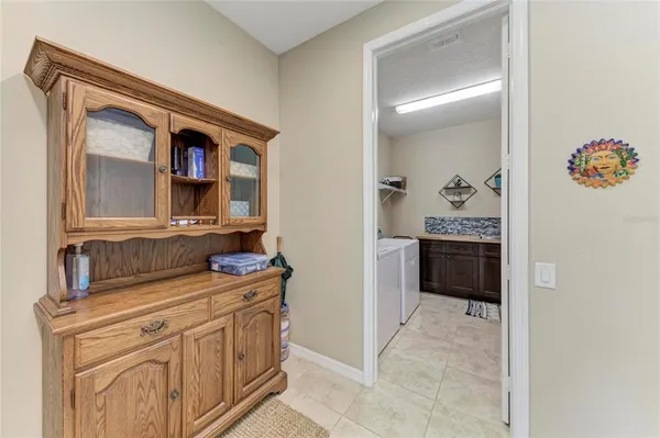 a view of an outdoor space and tennis court