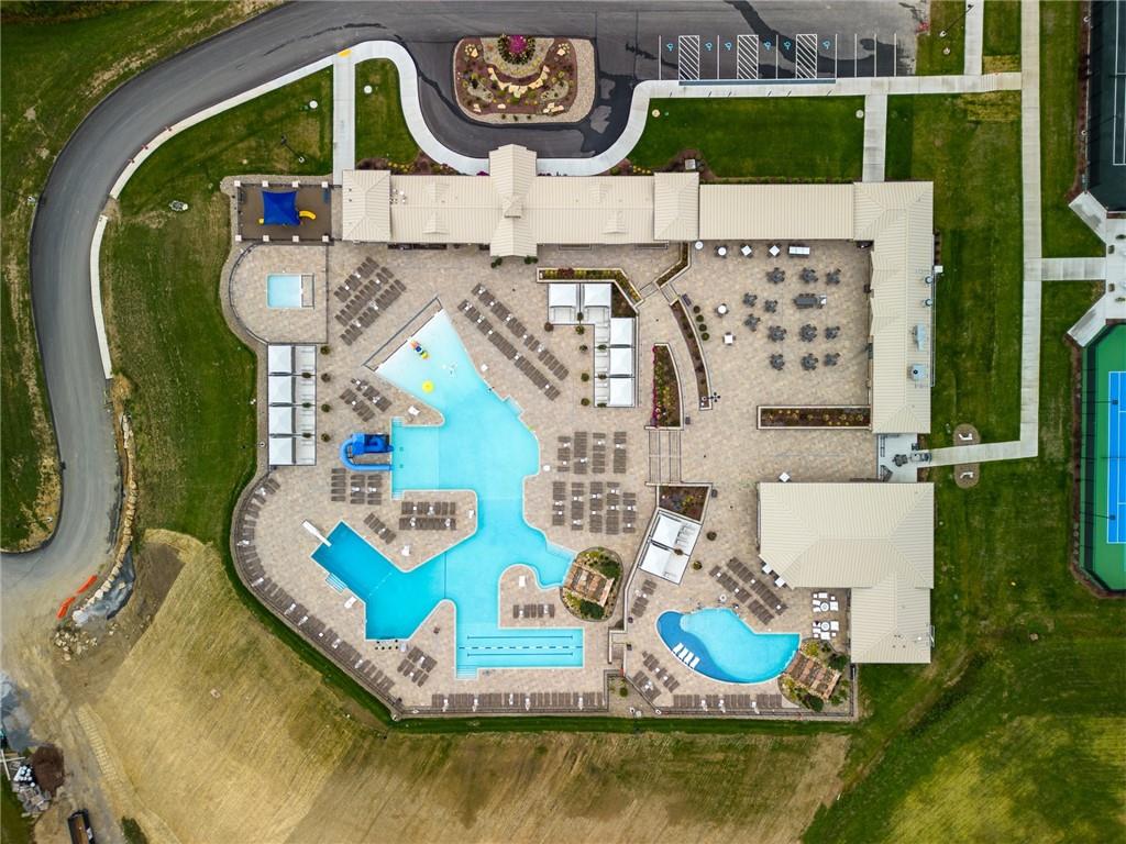 24 Pinehurst Place, Unit 24 Beaver, PA 15009 - Photo 17 of 19 an aerial view of a house with swimming pool and outdoor seating