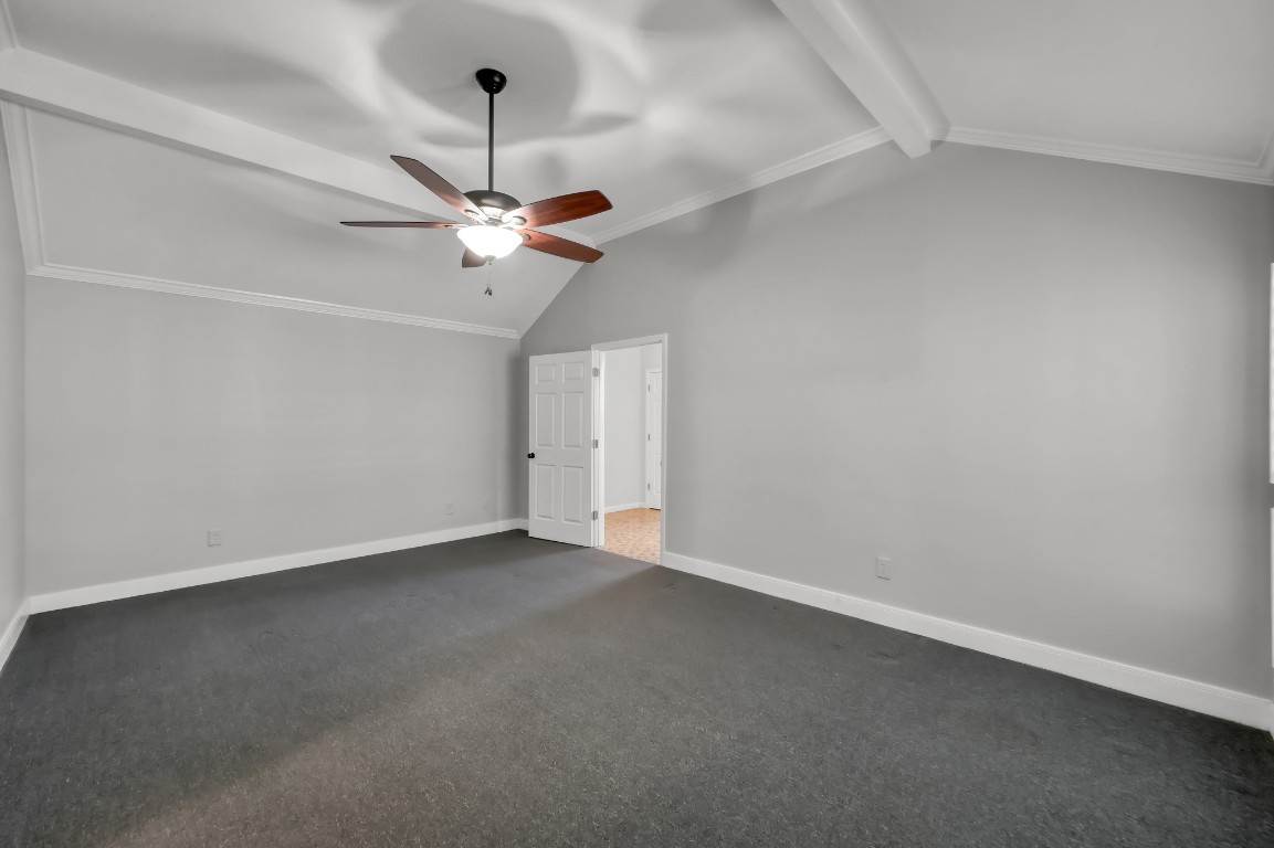 16135 Ridge Park Drive Houston, TX 77095 - Photo 17 of 27 an empty room with a ceiling fan and a ceiling fan