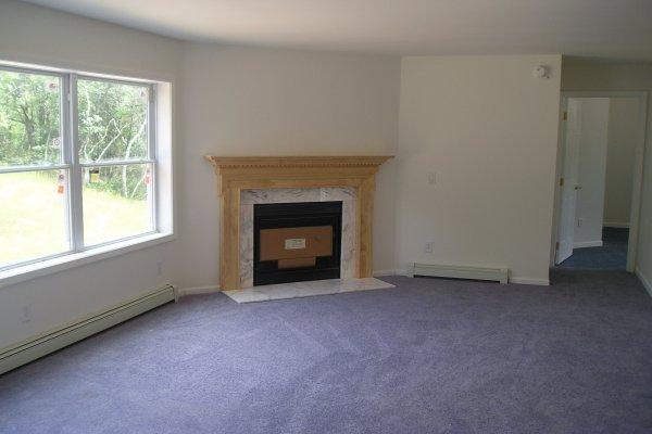 5646 Clover Road Long Pond, PA 18334 - Photo 4 of 12 an empty room with a fireplace and window