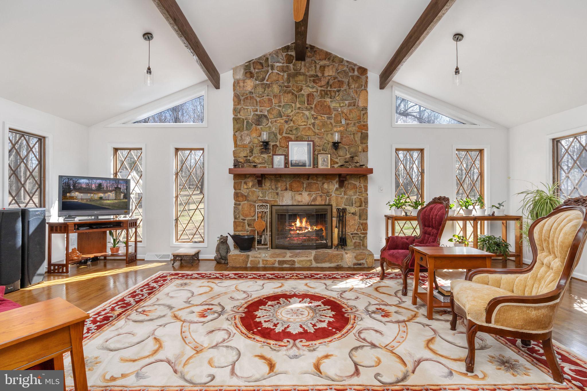 5419 Hoover Road Reva, VA 22735 - Photo 12 of 36 STUNNING STONE FIREPLACE