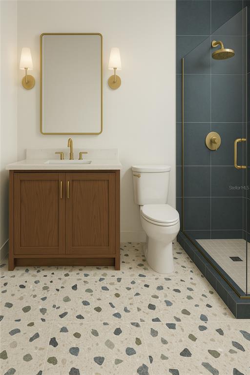 3020 Clinton Street South Gulfport, FL 33707 - Photo 8 of 11 a bathroom with a sink toilet and shower