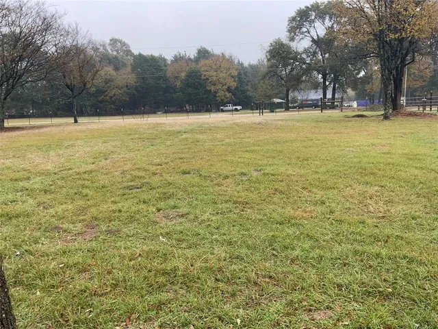 a view of an ocean with a trees in the background