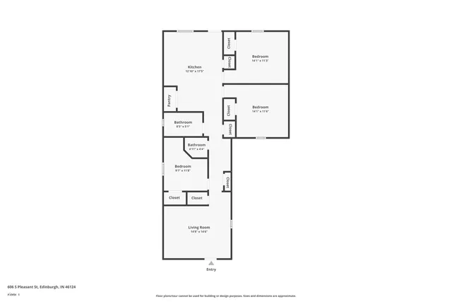 $175,000 | 606 South Pleasant Street, Edinburgh, IN 46124